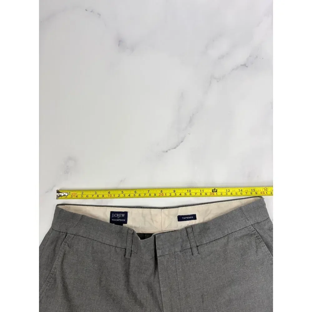 J.Crew Thompson Dress Pants Men’s 33x30 Gray Tapered Lightweight Business Casual